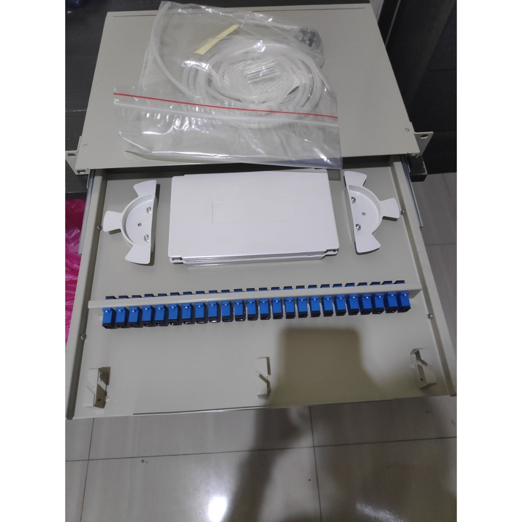 Jual OTB Rackmount 24 Core model sliding adapter SC UPC / Lengkap ...