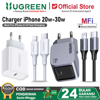 UGREEN Charger MFI iPhone 11 12 13 14 PD Type C to Lightning Fast Charging 20w 30w