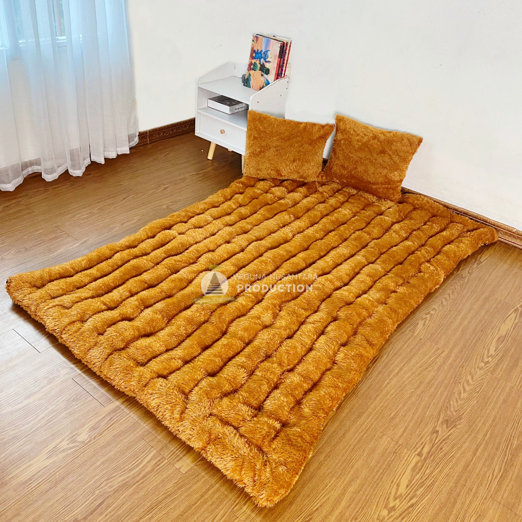 Jual Kasur Gender Bulu 180 x 120 x 10 CM Plus 2 Bantal Kasur Lantai ...