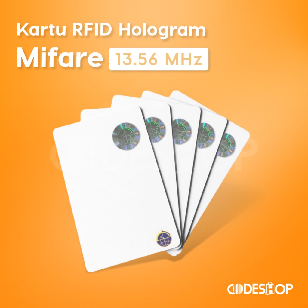 Jual Kartu RFID Mifare 13,56 Mhz Hologram PVC ID Card Kartu Akses ...