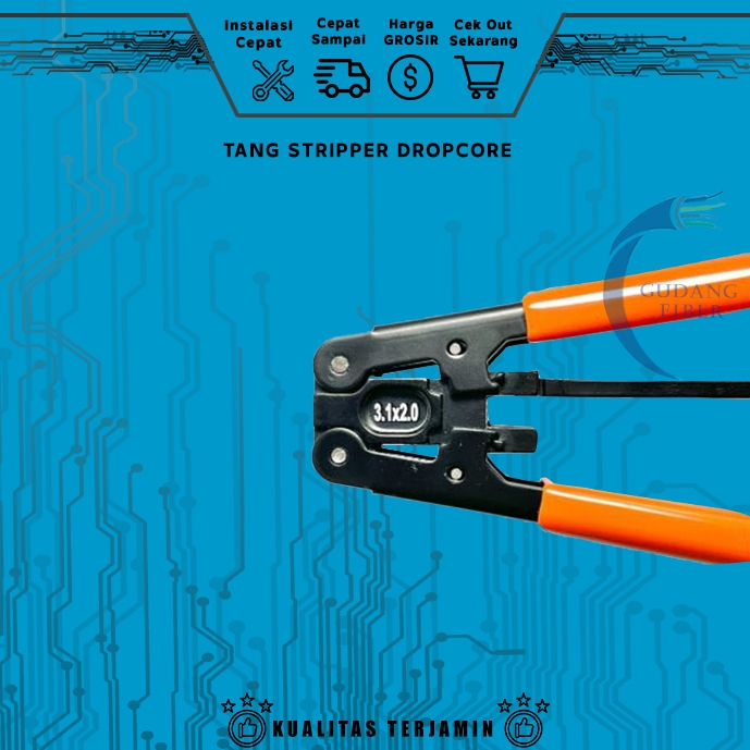 Jual FUJITOMO TANG STRIPPER DROPCORE Tang Striper Fiber Optik Tang ...