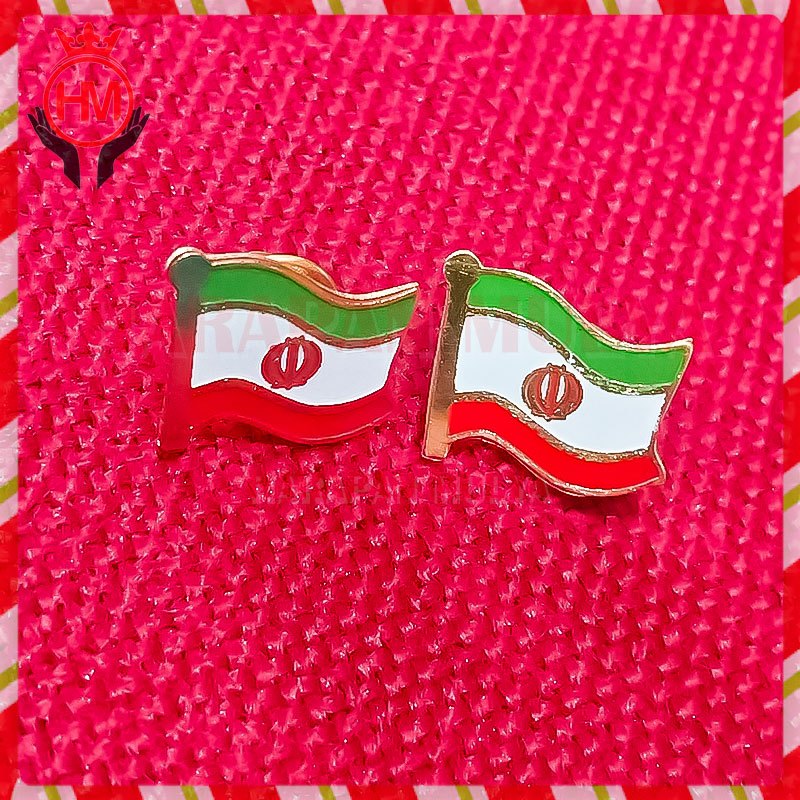 Jual Pin Bendera Iran Pin Bros Bendera Negara Iran - Harapan Mulya ...
