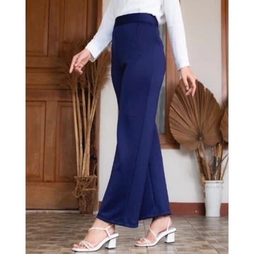 Celana Kulot Scuba Premium Zipper Cullote Scuba Jumbo Celana Kantor Wanita