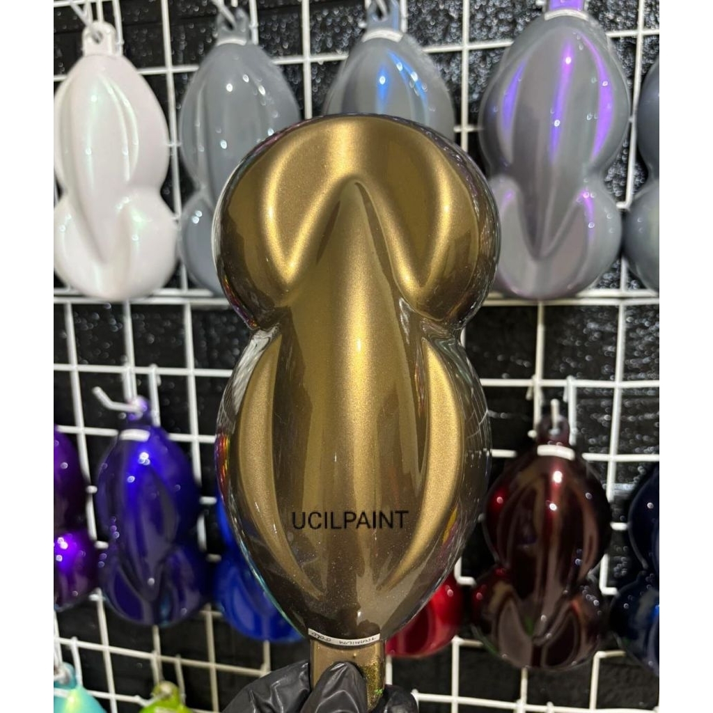 Jual Cat Titanium Gold PU Metalik/Cat Titanium Gold | Shopee Indonesia