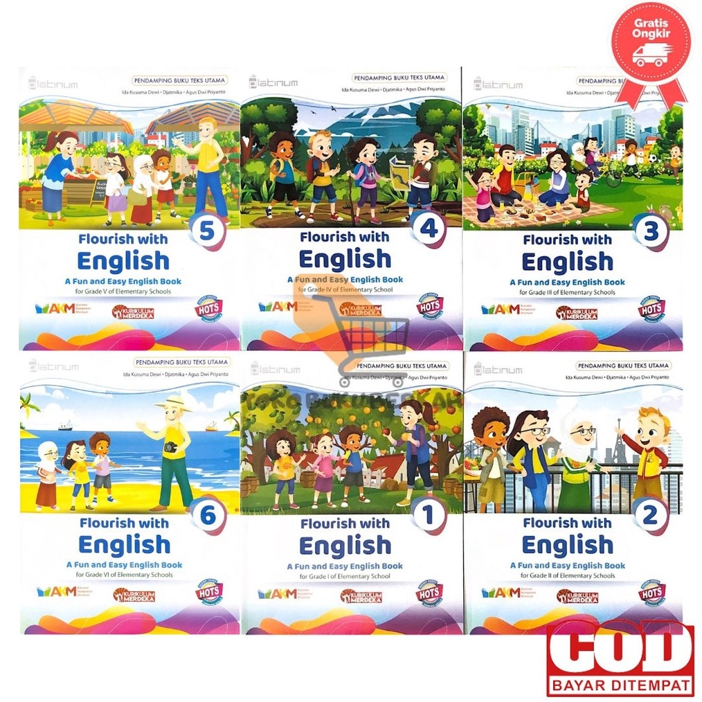 Jual KODE A34J Platinum Buku Bahasa Inggris Kelas 1 2 3 4 5 6 SDMI ...