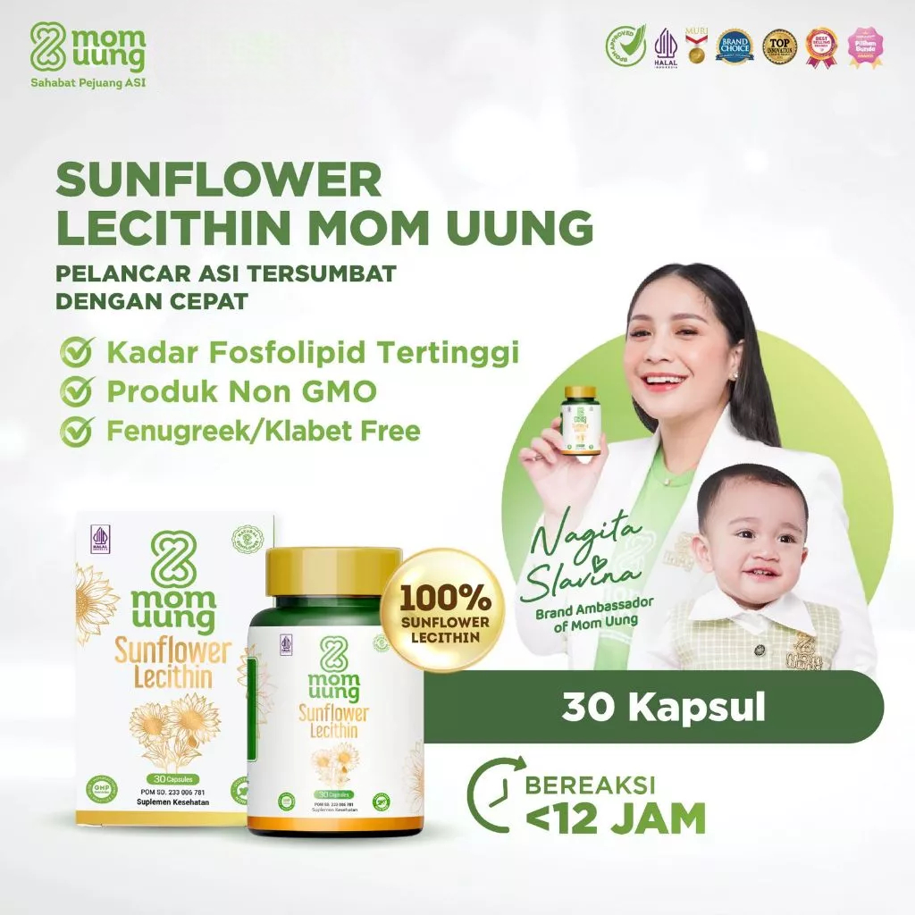 Jual MOM UUNG ASI BOOSTER / MOM UUNG SUNFLOWER LECITHIN 30 KAPSUL