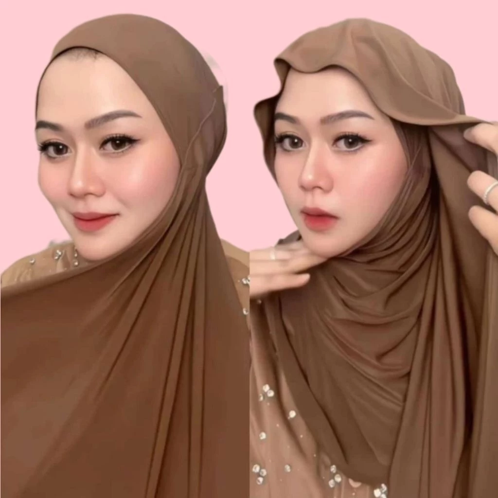 Pashmina Instan Oval Plus Inner Praktis Elegan