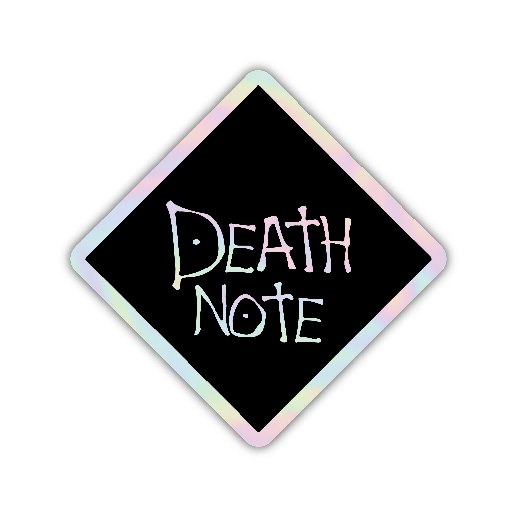 Jual Z343 sticker death note aesthetic, stiker hologram satuan | Shopee ...
