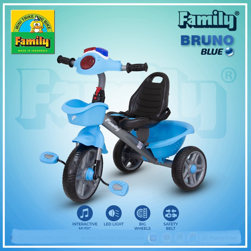 Jual Family F916 F9163 Sepeda Roda 3 Tiga Anak Balita Tricycle Bruno ...
