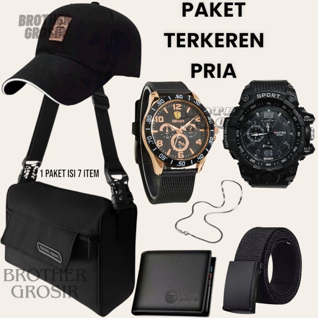 Jual (Promo Paket Istimewa 2 Jam Pria Keren Terbaru Brother Grosir ) 7