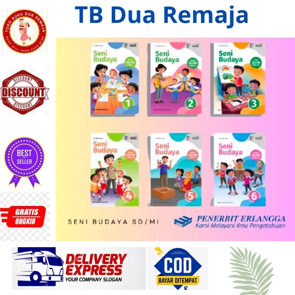 Jual Seni Budaya SD/MI Kelas 1 2 3 4 5 6 Kurikulum Merdeka - Erlangga ...