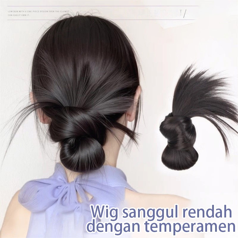 Jual Sanggul hair klip rambut palsu wanita cepol rambut palsu hair bun ...