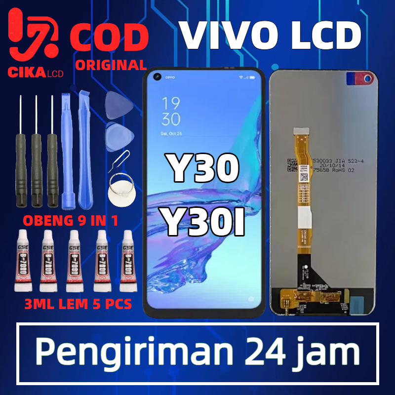 Jual ASLI 100% LCD VIVO Y30 4G/Y30i 2019/1938 FULLSET TOUCHSCREEN ...