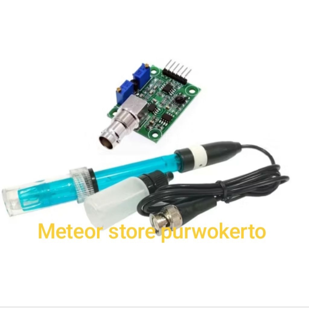 Jual SENSOR PH METER MODULE PH-4502C WITH PROBE ELECTRODE FOR ARDUINO ...