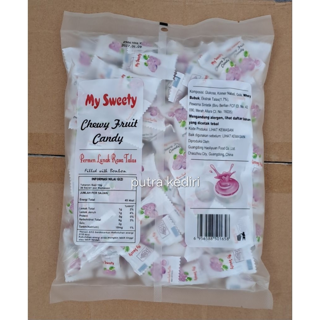 Jual MY SWEETY PERMEN LUNAK RASA TALAS / TARO 360gr ISI 100 BIJI ...
