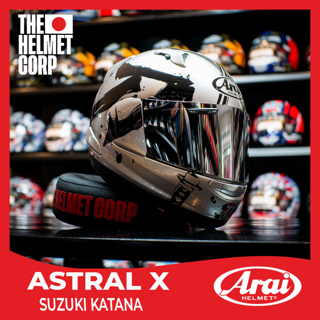 Jual ARAI ASTRAL X SUZUKI KATANA FULL FACE HELMET | Shopee Indonesia