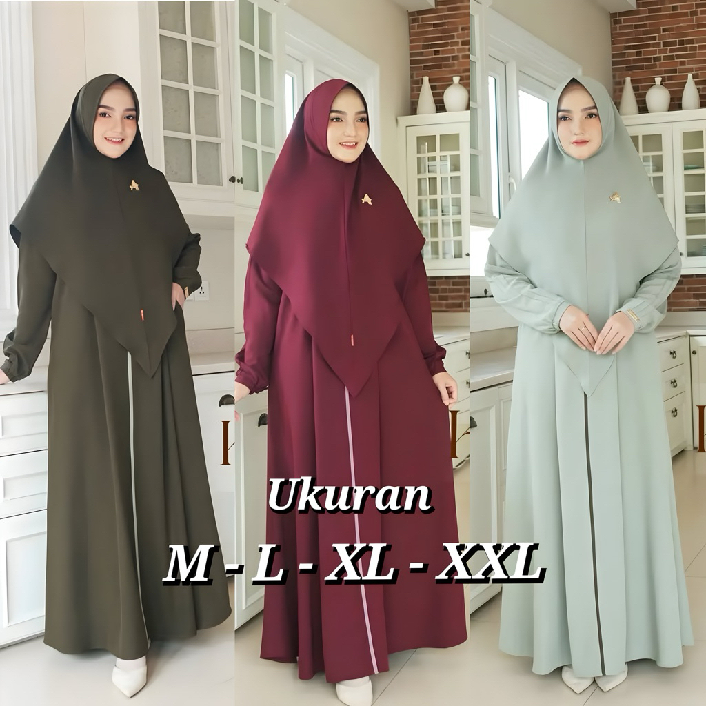 LANIRA - GAMIS SYARI BAHAN SHAKILA PREMIUM BUSUI ELEGANT TERBARU UKURAN M L XL XXL PLUS HIJAB
