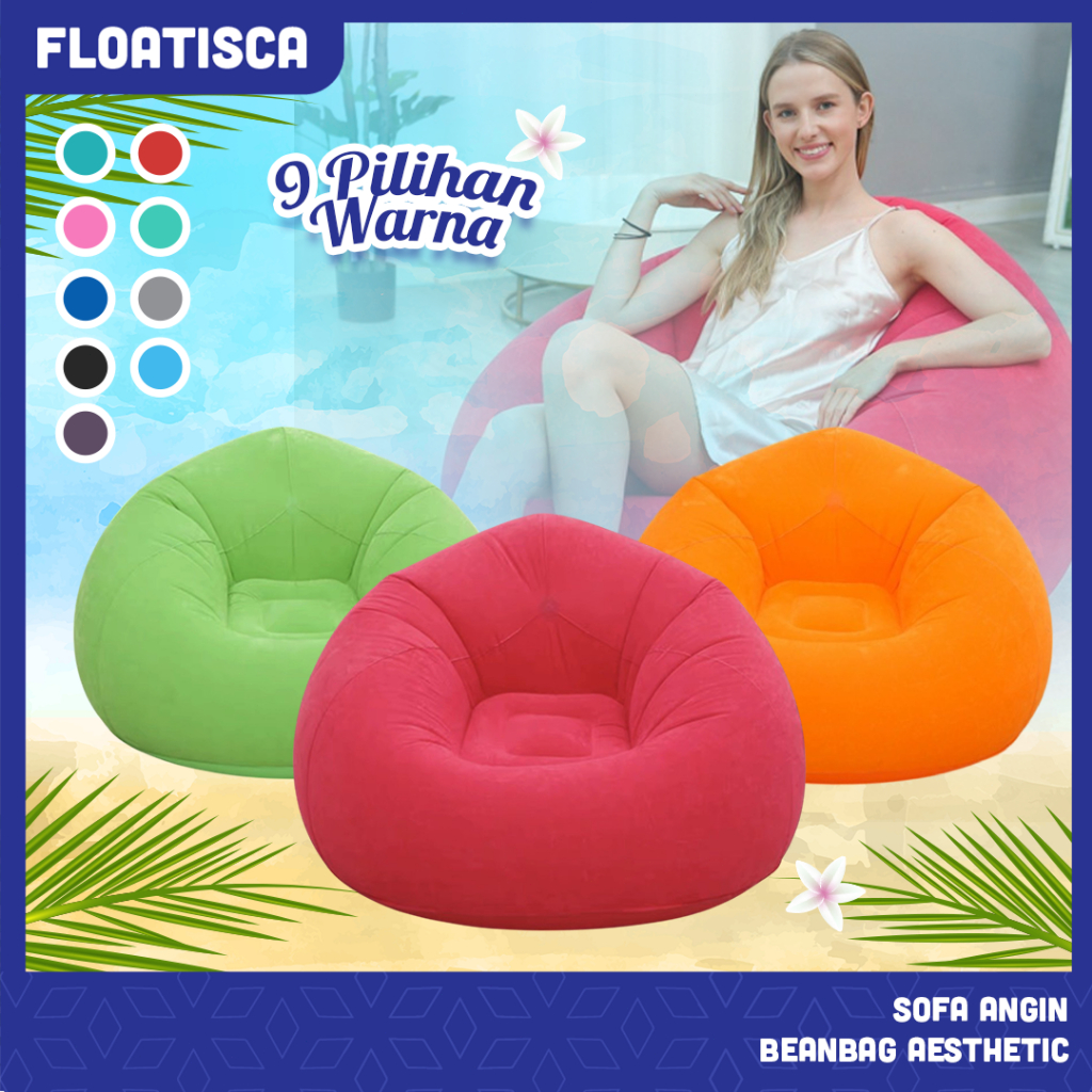 Jual Floatisca Kursi Sofa Angin Tiup Santai Inflatable Beanbag Portable ...