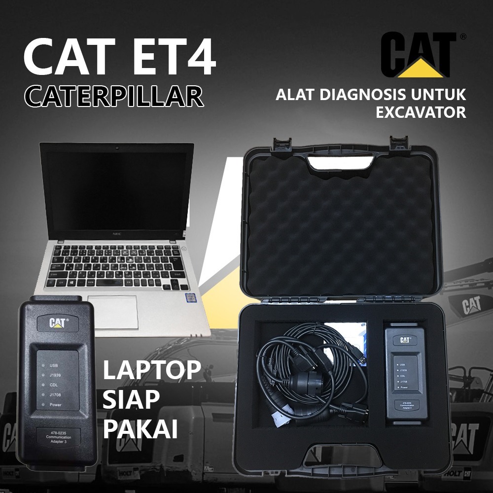 Jual Scanner CAT Caterpillar ET4 Diagnostic Communication Adapter IV ...