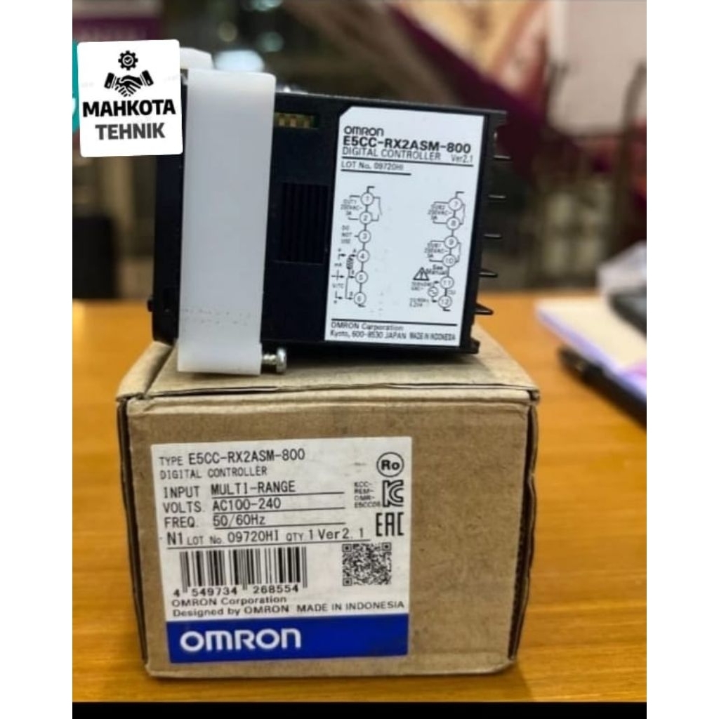 Jual OMRON E5CC-RX2ASM-800 Digital Temperature Controller Output Relay ...