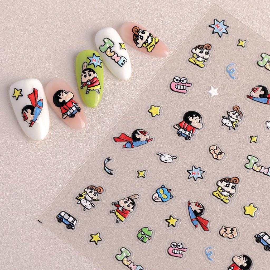 Jual YL-1073 145 1248 1350 Sticker Kuku Nail Art Motif Sinchan | Shopee ...