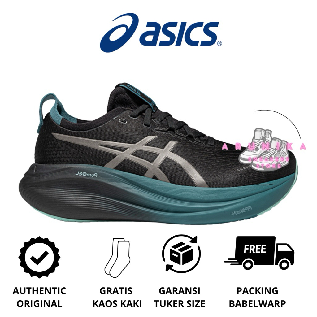 Jual Sepatu Run Gel Nimbus 27 Luxe Platinum Taupe Grey Original