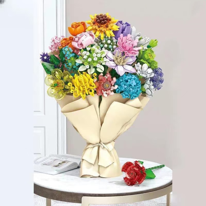 Jual Bunga-Bunga Brick Plant Collection Building Block Bouquet Flower ...