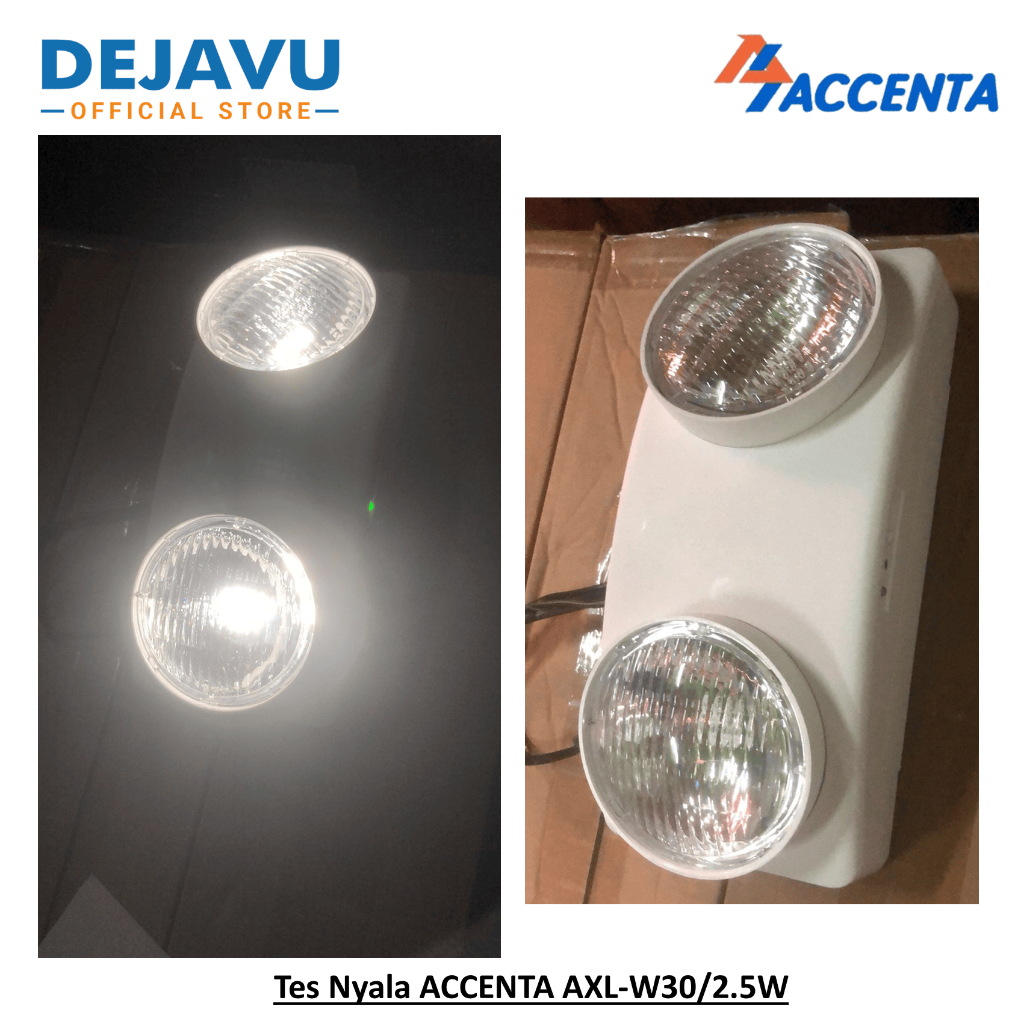 Jual Lampu Emergency Led Accenta AXL-W30/2.5W (Wall / Ceiling Mounted ...