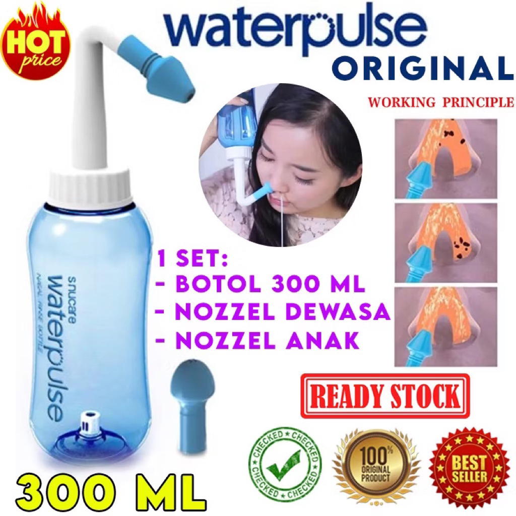 Jual alat pencuci hidung waterpulse pembersih Nasal Spray Neti Pot ...