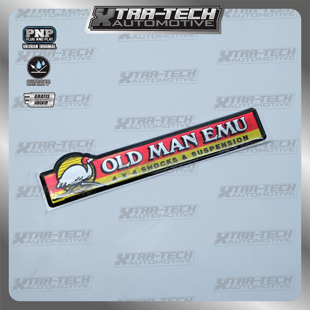 Jual emblem old man emu 4x4 / emblem timbul ome old man emu / stiker 3d ...
