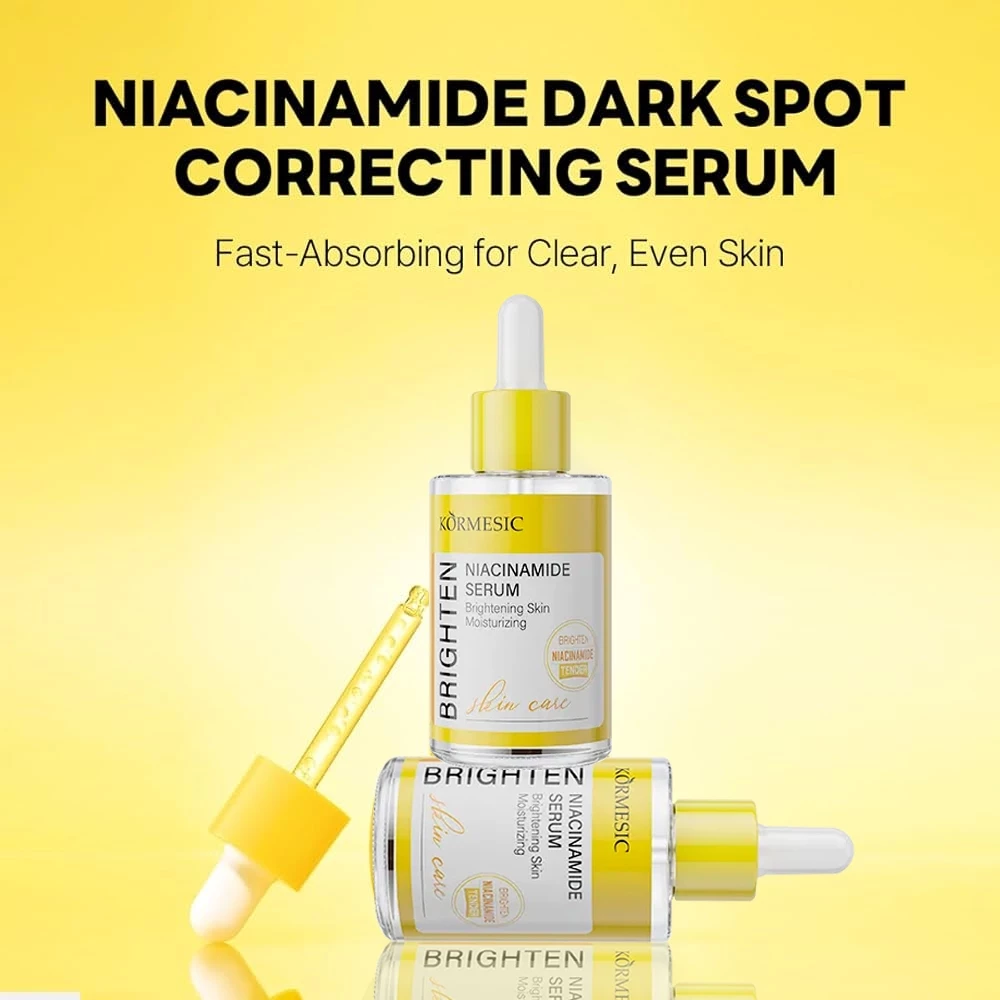 KORMESIC Niacinamide Serum 30ml Brightening Skin Moisturizing Serum Mencerahkan Kulit Wajah | AutoStock