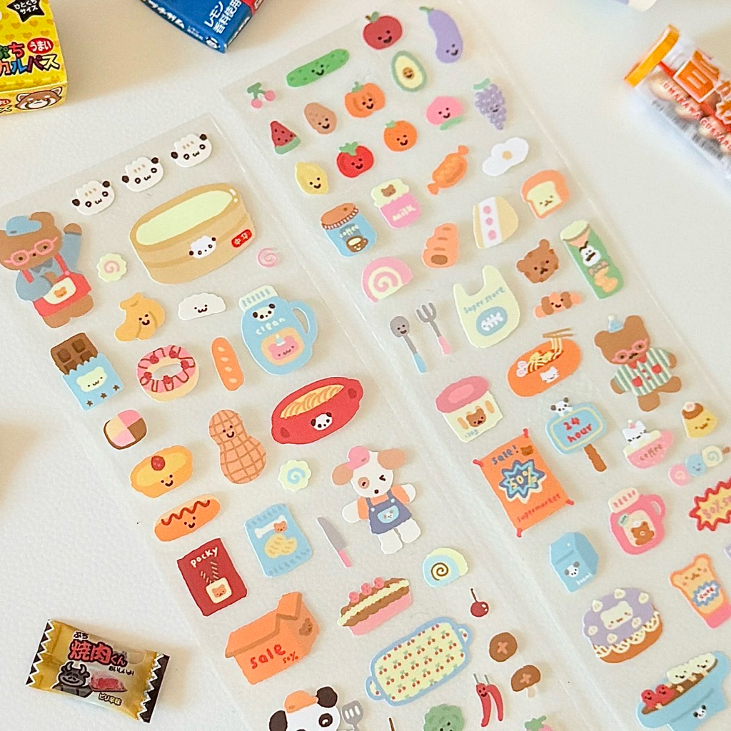 Jual sticker roll ecer 35cm sft tissue super store foodie dekorasi ...