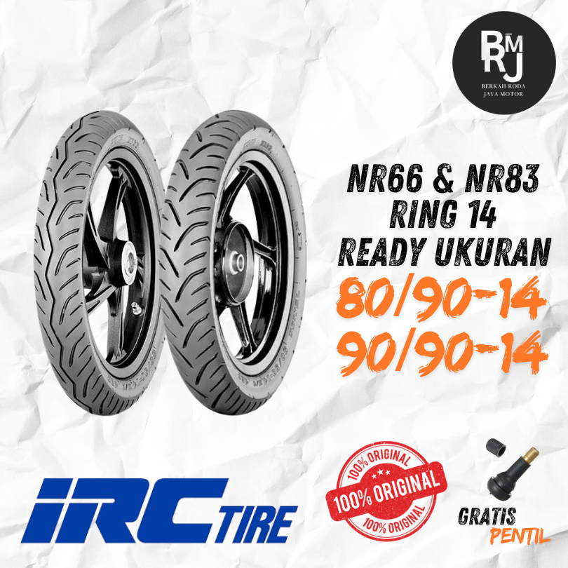 Jual SEPASANG / SATUAN BAN MOTOR MATIC IRC NF66 NR83 80/90 90/90 RING ...