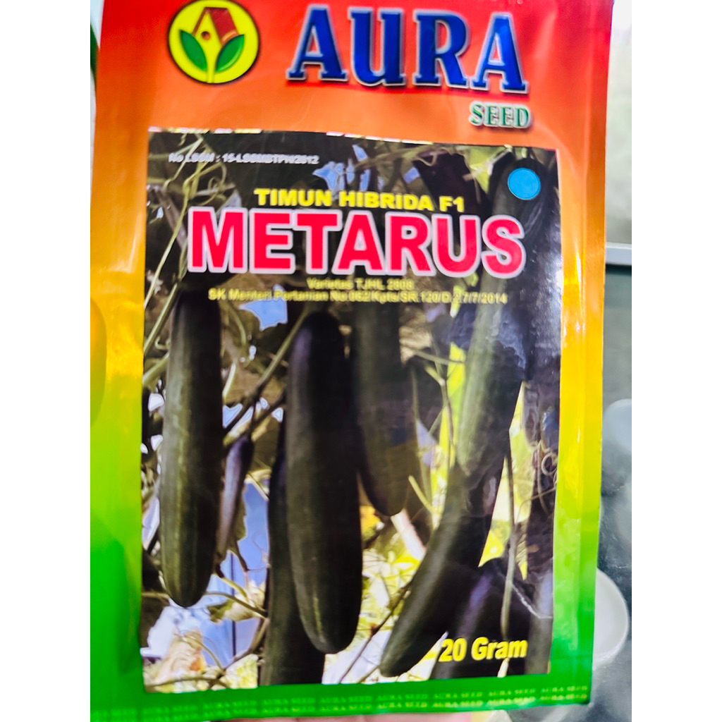 Jual Benih timun Hibrida F1 METARUS 20 Gr Aura Seed | Shopee Indonesia