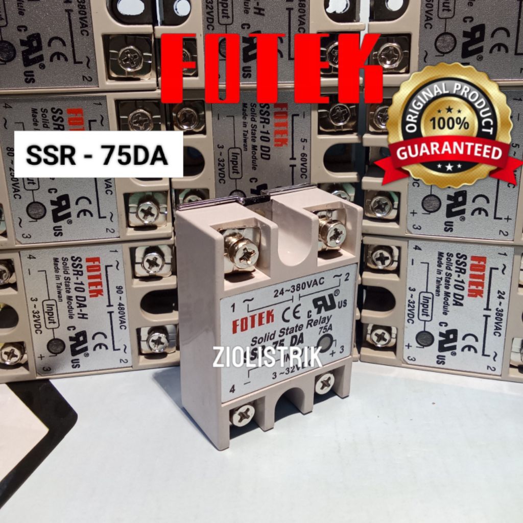 Jual solid state relay ssr-75da/SSR-75DA original | Shopee Indonesia