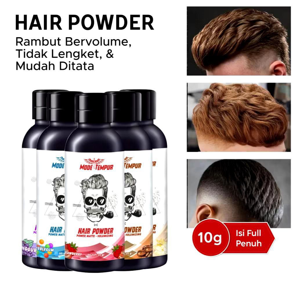 Jual Mode Tempur Hair Stylish Powder Bedak Rambut Anti Lepek Pria ...