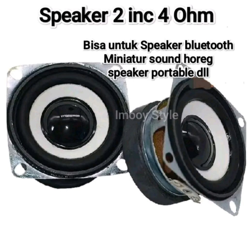 Jual Speaker 2 inch 4ohm Full Range 3Watt Bisa untuk Miniatur Sound ...