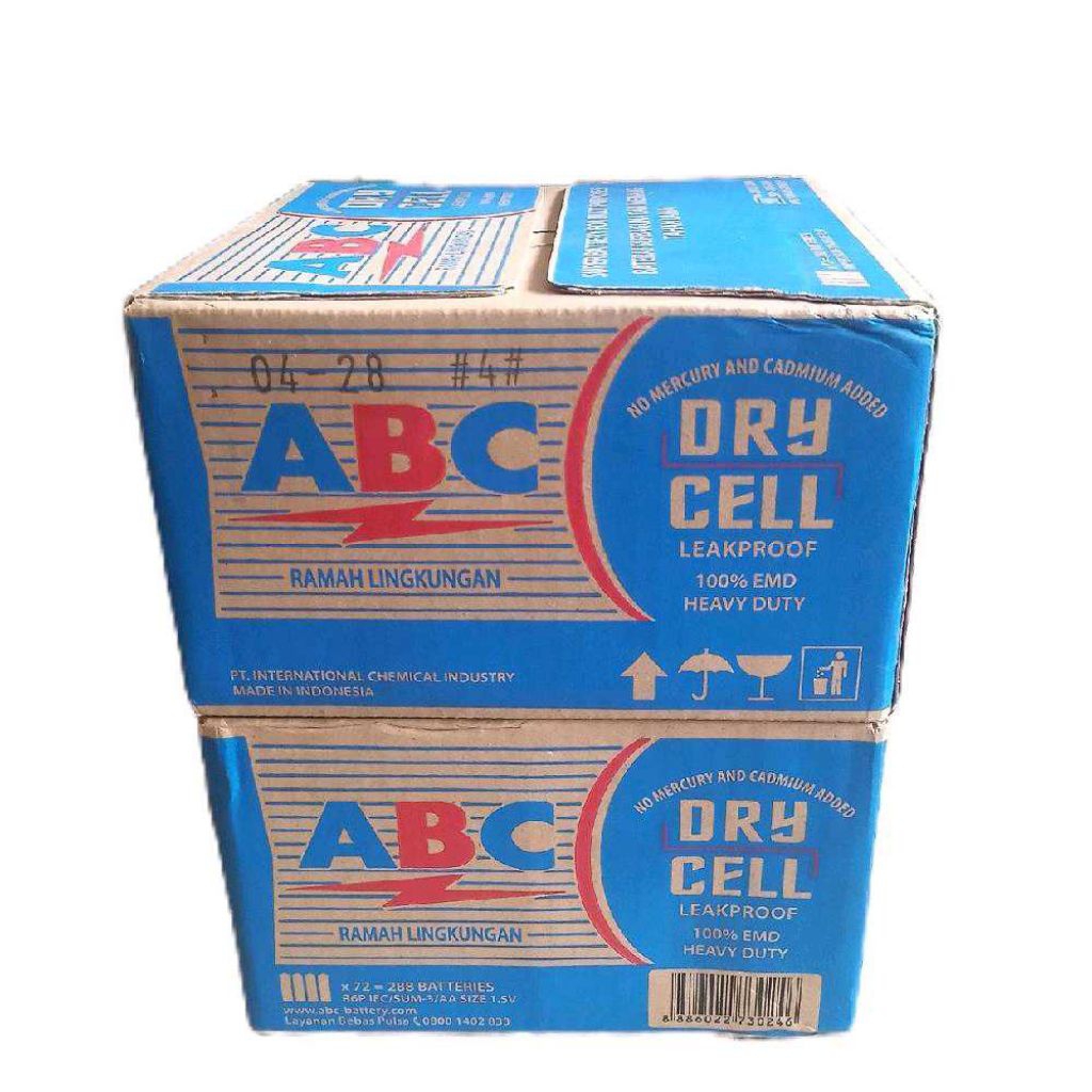 Jual [ 1 Karton ] Baterai ABC R6/AA/A2 Biru | isi 12 box/karton | isi ...