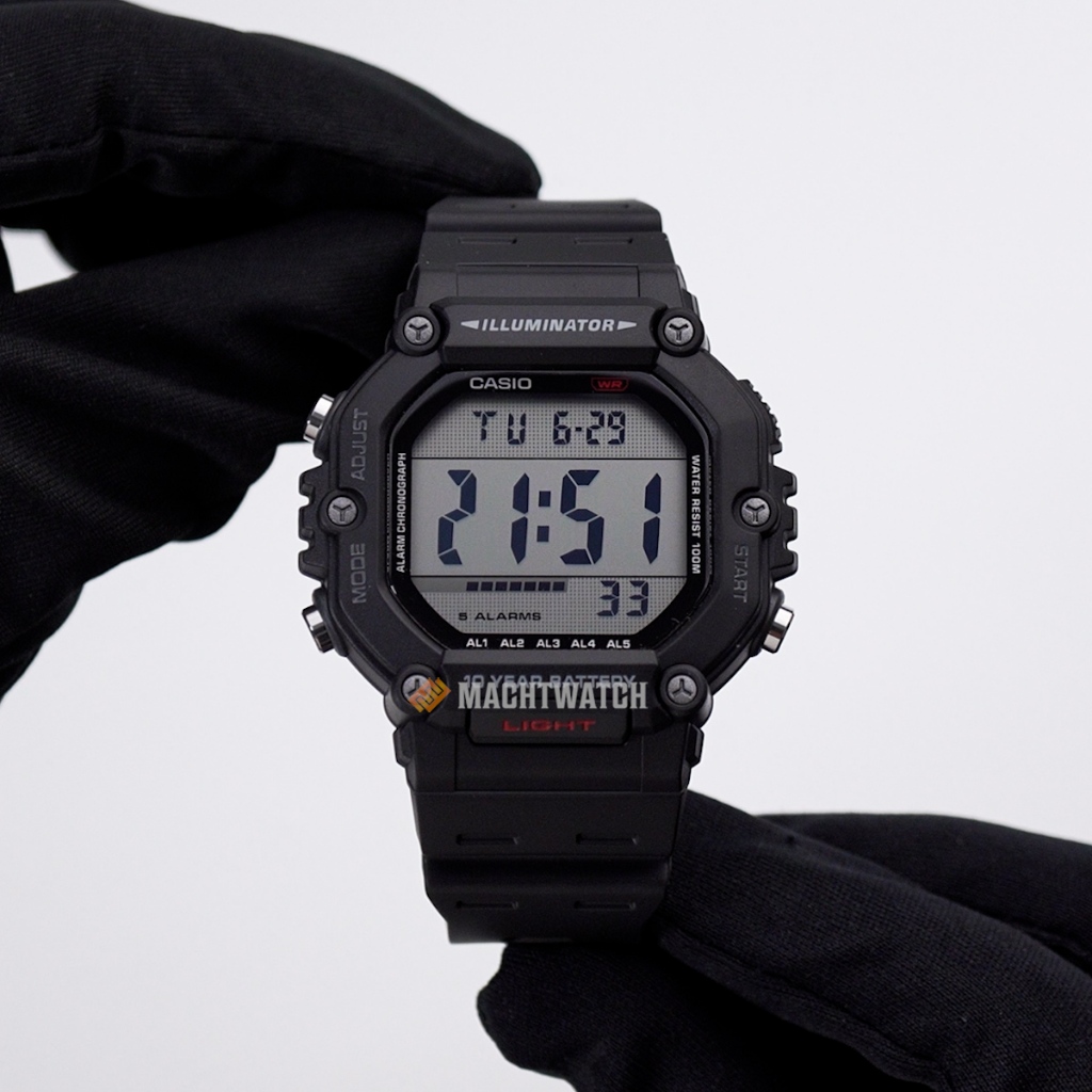 Jual Jam Tangan Pria Casio General AE-1600H-1AVDF AE1600 AE-1600H ...