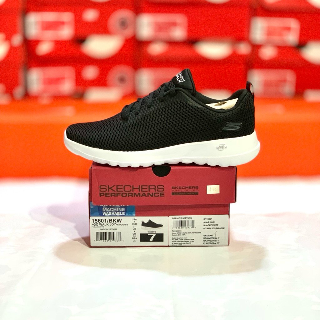 Jual size 37 SEPATU SKECHERS GO WALK JOY ORIGINAL STORE (15601/BKW