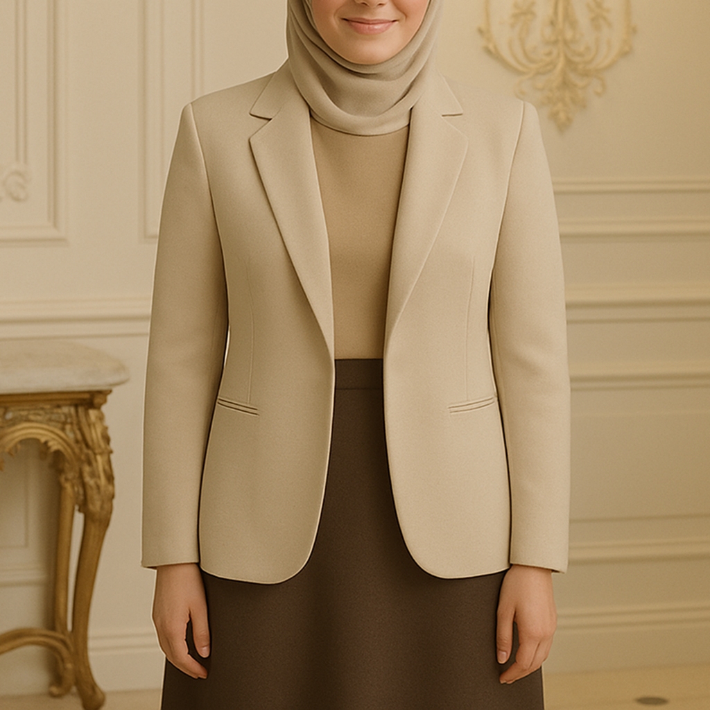 Jual Blazer Fit Reguler Wanita Padded Blazer Jas Kantor Padding Bahu ...
