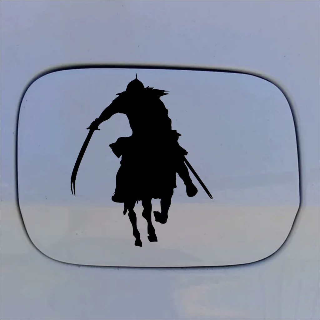 Jual CUTTING STICKER MOBIL KUDA PERANG STIKER TUTUP TANKI TANGKI MOBIL ...