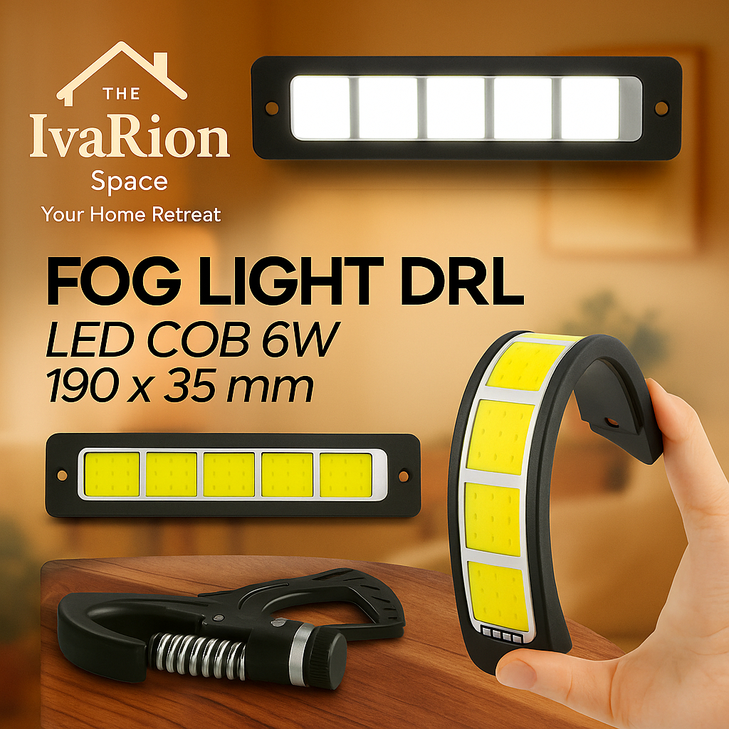 Lampu Fog Light DRL Mobil LED COB 190 x 35mm 6W - MA357 emergency harga /pcs