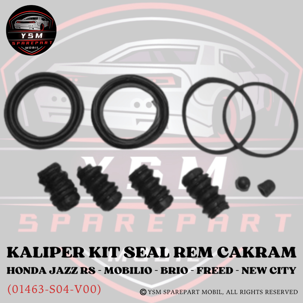 Jual Califer Kit Kaliper Kit Seal Karet Rem Cakram Depan Jazz RS ...