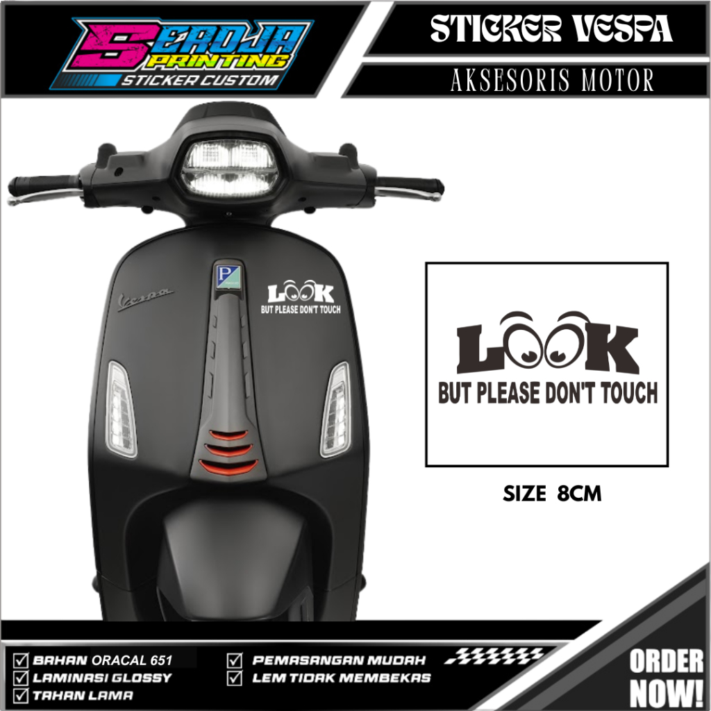 Jual STICKER CUTTING STIKER CUTTING MOTOR VESPA MATIC VESMET SCOOPY ...