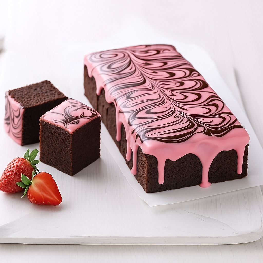 Jual AMANDA PINK MARBLE BROWNIES TOPING STRAWBERRY (JAWA TIMUR ...