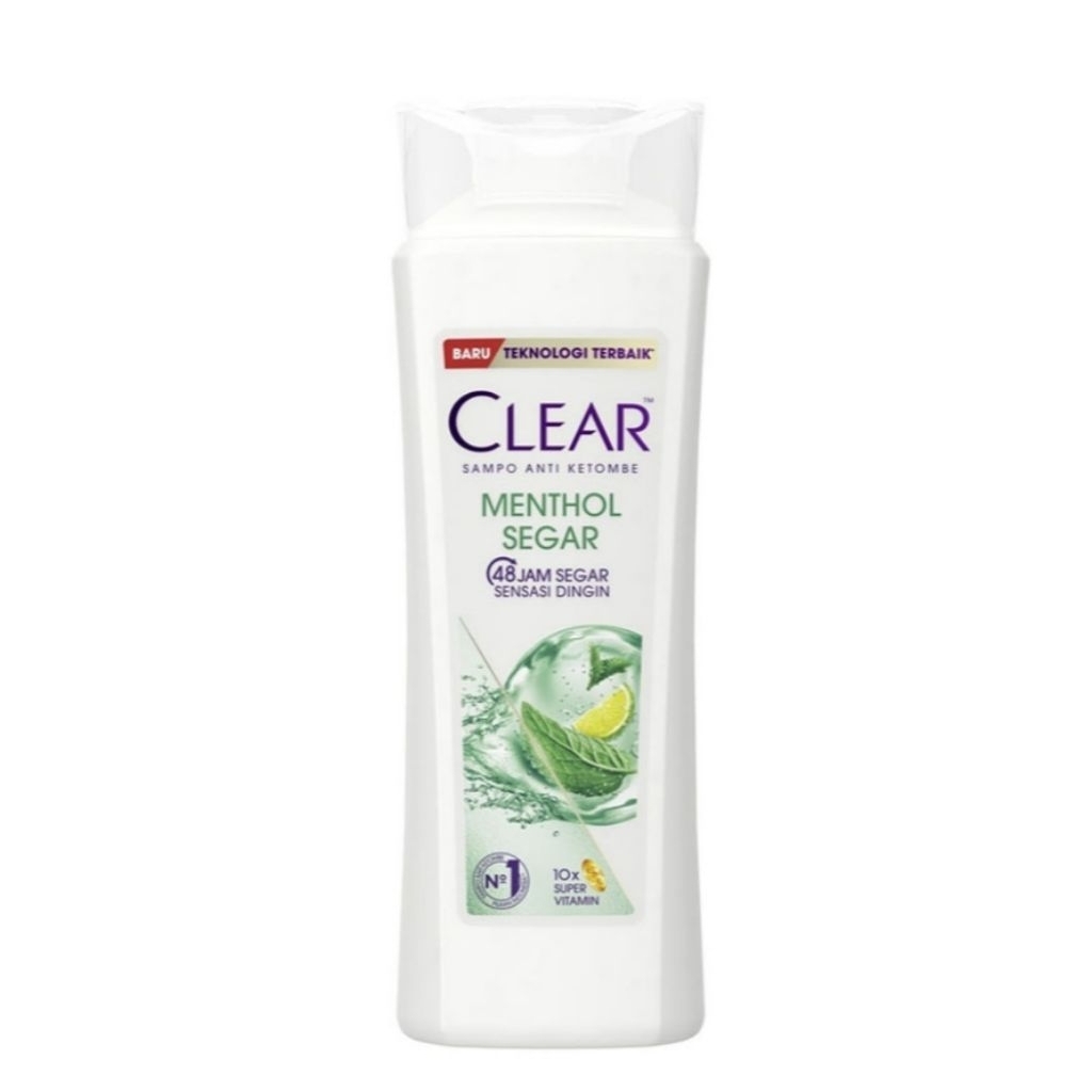 Jual Clear Sampo/shampo Anti Ketombe Menthol Segar Botol 160 ml ...