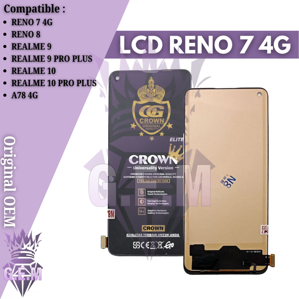 Jual LCD OPPO RENO 7 / 8 - REALME 9 / 9 PRO+ / 10 /10 PRO+ / A78 4G ...