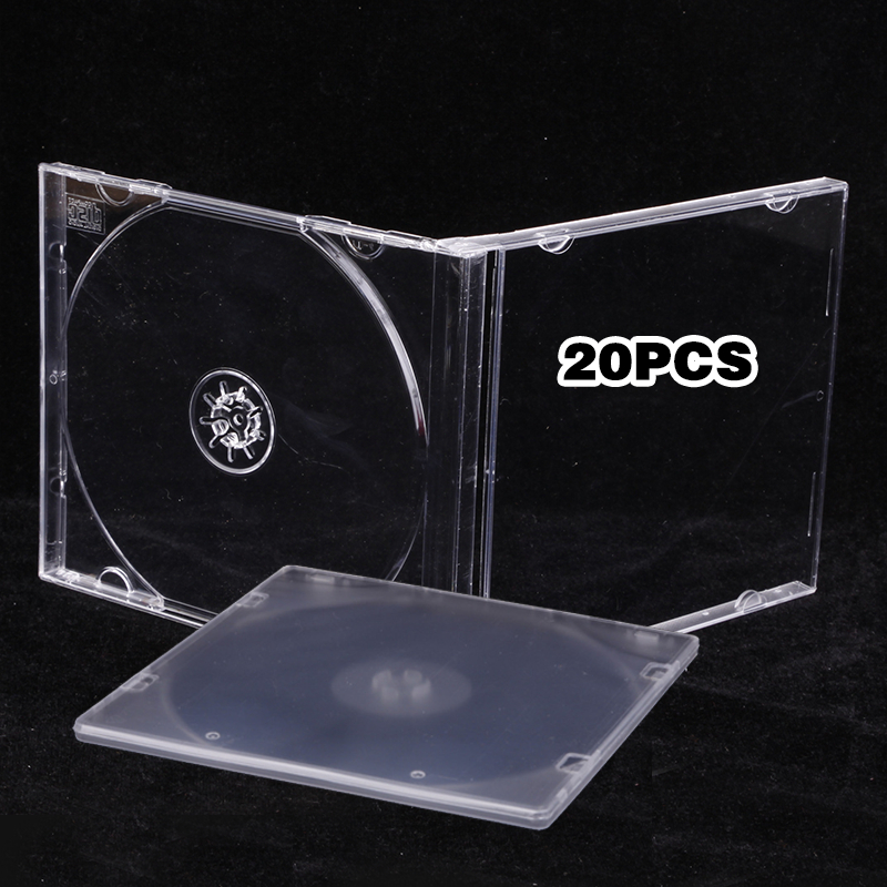 Jual 20pcs CD DVD Case Slim Single Transparan / Kotak CD DVD | Shopee ...