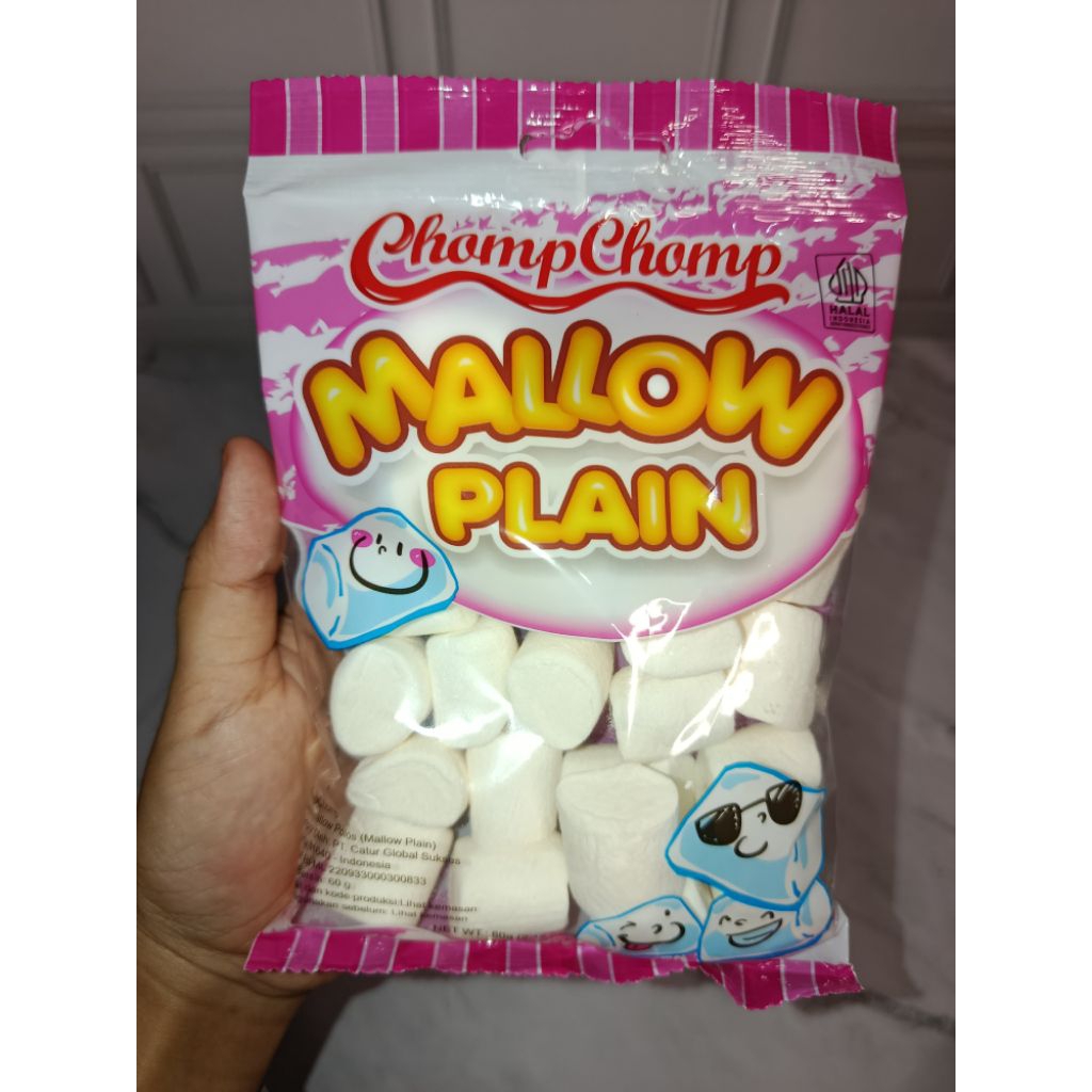 Jual Marshmallow plain/polos 50 gram Chompchomp | Shopee Indonesia